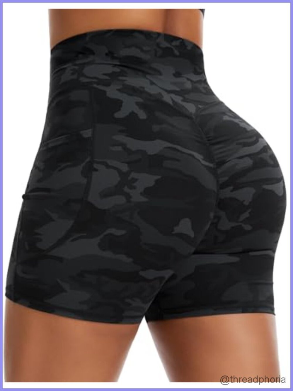 High Waist Butt Lifting Yoga Shorts Ruched Gym Workout 5 Inch Inseam